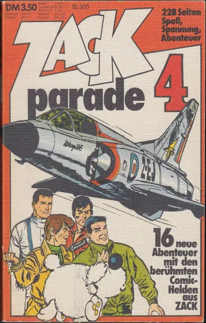 Zack Parade Taschenbuch Band 4 (Koralle 1973) Z 1-2