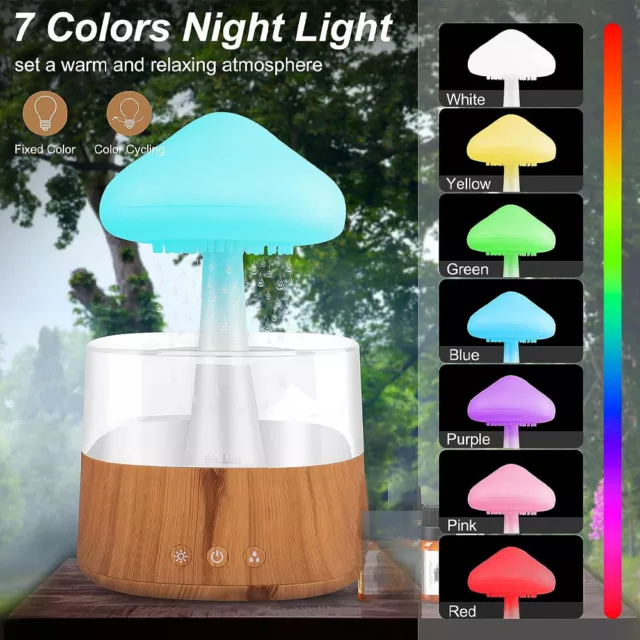 Electric Air Diffuser Humidifier Aroma Oil LED Night Light Up Home Relax Defuser