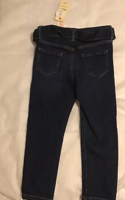 River island mini girls aged 2-3 years glitter buckle belted jeggings outfit BNW 11