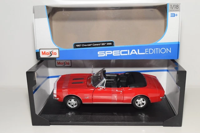 1:18 Maisto Chevrolet Camaro Ss 396 Convertible 1968 Light