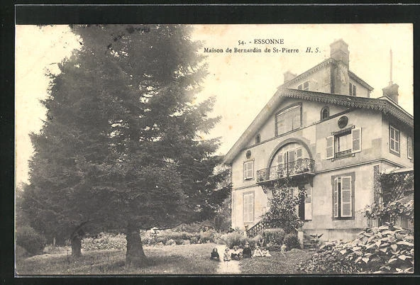 CPA Essonnes, Maison de Bernardin de St-Pierre 1912