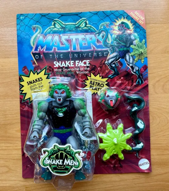 MOTU Mattel Masters of the Universe Origins Snake Face Deluxe Action Figure