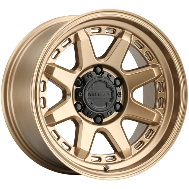 4-Raceline 947BZ Scout 17x8 5x110 +35mm Bronze Wheels Rims 17" Inch