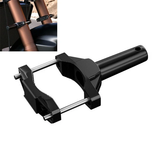 Support De Fixation Pour Phare Moto - Patte De Feu 36mm - Filetage M10 - Noir