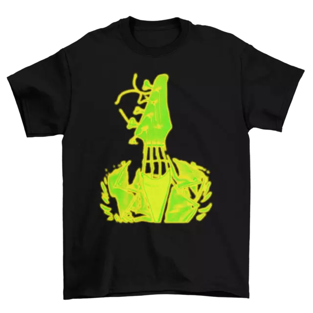 Bass Guitar Headstock Mens T-Shirt Gift Bassist Musician Music Festival Tee
