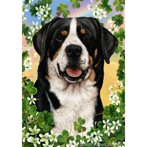 Clover House Flag - Greater Swiss Mountain Dog 31144