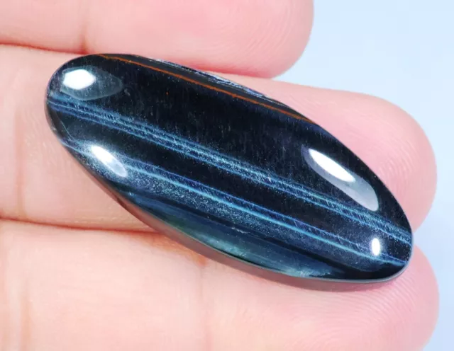 40 Ct Natural Blue Fire Pietersite Tiger Eye Oval Cabochon Gemstone Fc-712