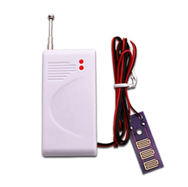 Sensor de nivel de agua reemplazable seguridad familiar ABS confiable blanco 1*12V23A