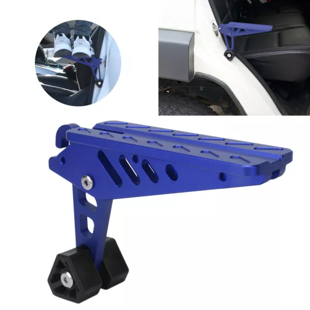 Car Auto Foldable Door Latch Hook Step Foot Pedal Nonslip Aluminum Alloy