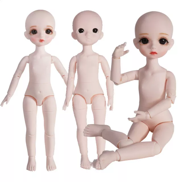 Bambola nuda 1/6 BJD 28 cm palla articolazioni corpo bambola fai da te trucco giocattolo regalo per bambini