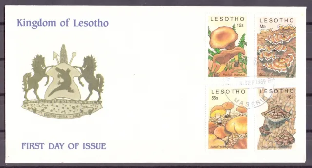 Lesotho 777-80 Pilze Ersttagesbrief/FDC #IF472