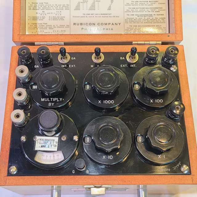 Rubicon Wheatstone Bridge 1050- Honeywell MN - Complete with original case