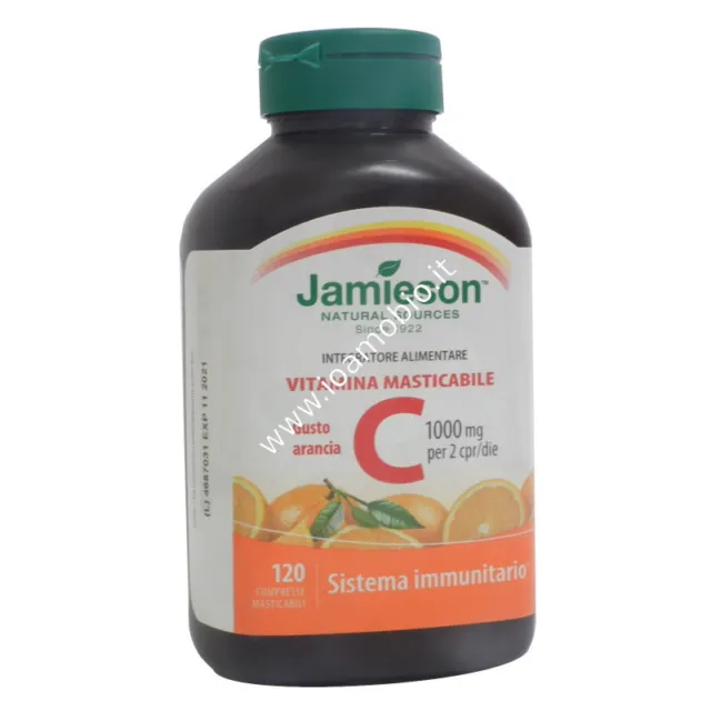 Jamieson Vitamina C 1000 Masticabile Arancia 120 cpr- Antiossidante