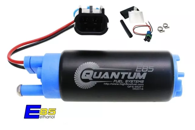 QUANTUM E85 340LPH Intank Fuel Pump &Install Kit for Nissan S13 S14 200SX Silvia