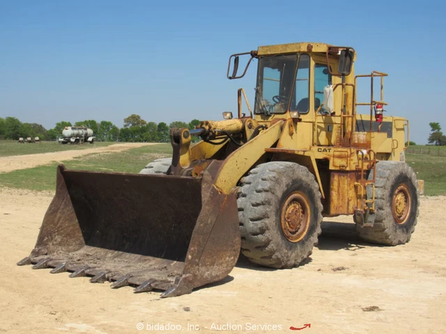 Caterpillar 966D Articulated Wheel Loader Tractor Cab 4.75-Yard Bucket bidadoo
