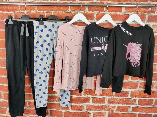 Girls Bundle Age 9-10 Years Next Primark M&S Joggers Leggings Top T-Shirt 140Cm