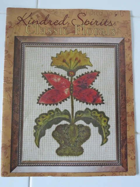 FLORES CLÁSICAS Kindred Spirits Creando Textura Aguja Fieltro y Aplique