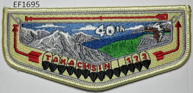 Boy Scout OA 173 Takachsin Lodge Flap 40th Anniversary