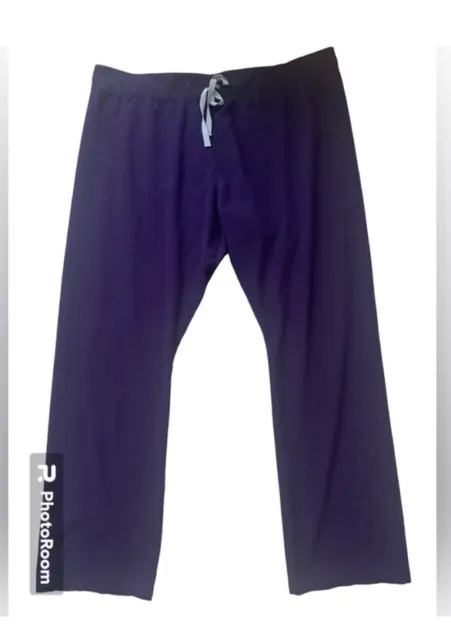 Figs Livingston Basic Scrub Pants - Purple Jam SZ 2XLT