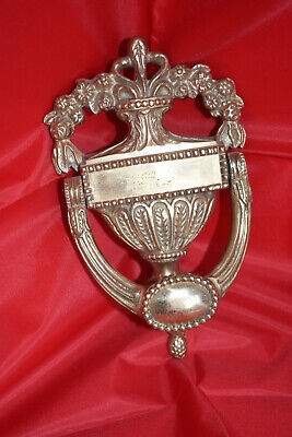 Large Ornate  Antique Style Brass Door Knocker 8 inches