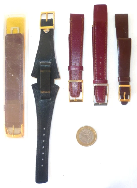Bracelet De Montre Vintage Fleurus - Anses Soudées - Neuf Avec étiquettes - Pour Remplacement Ou Style Rétro