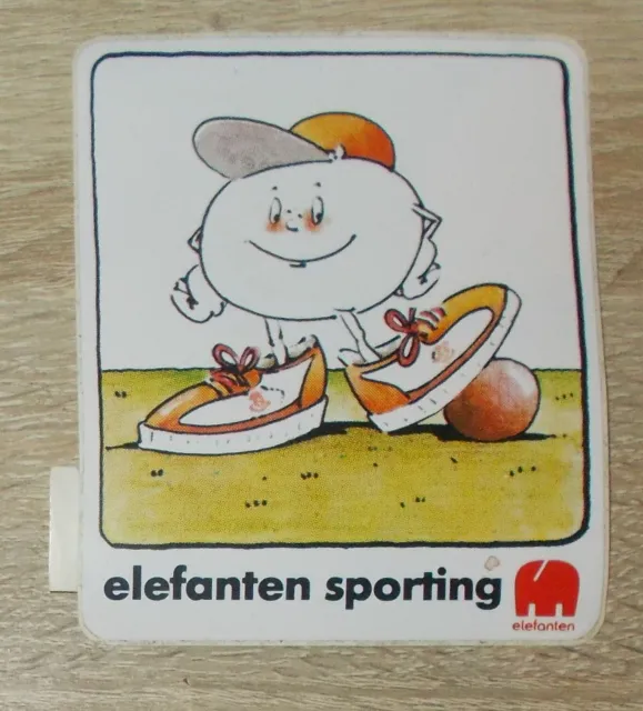 Alter Aufkleber | Sticker Elefanten Sporting Schuhe