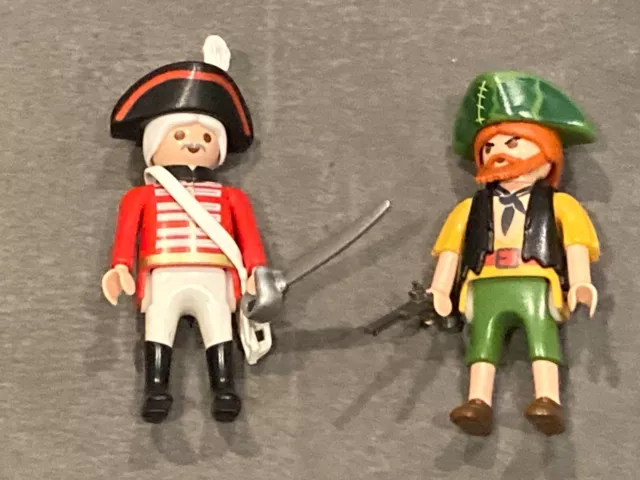 PLAYMOBIL 4127 Duo Pirate Et Soldat du Roi Île Trésor Collector Pirate Caraïbes