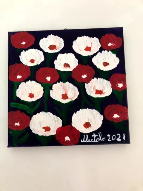 Gaspare Mutolo olio su tela cm 20x20 cm  archiviato presso l' artista