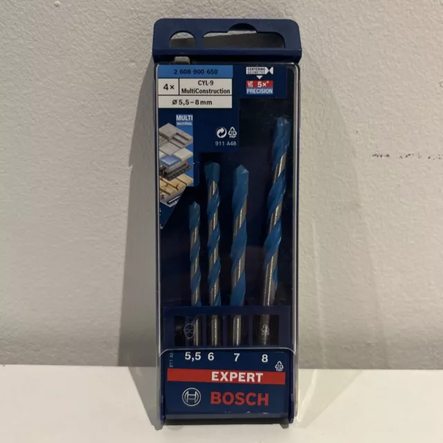 Bosch Expert 4 Ps Expert MultiConstruction Masonry Impact Drill Bit Set CYL-9 3