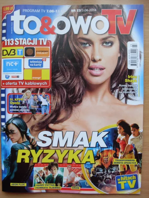 IRINA SHAYK on front covero TO & OWO TV Magazine 23/2014 in. Tom Cruise