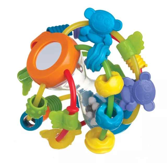 Brand New Playgro Play and Learn Rattle Teething Ball 6m+ BPA Free