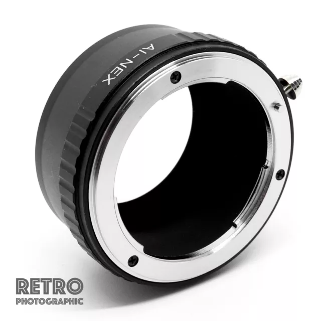 AI-NEX Adapter Ring For Nikon AI AIS F Mount Lens to Sony NEX E Mount - UK Stock
