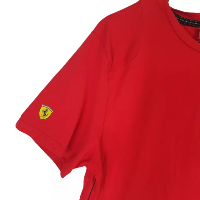 SCUDERIA FERRARI PUMA T Shirt sz L Mens Red Official 100% Cotton $25.00 ...