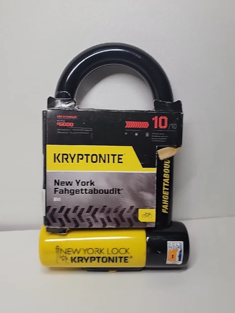 Kryptonite New York Fahgettaboudit Mini Bike Lock Big fat one Brooklyn Special Kryptonite New York Fahgettaboudit Mini Bike Lock Big fat one Brooklyn Special