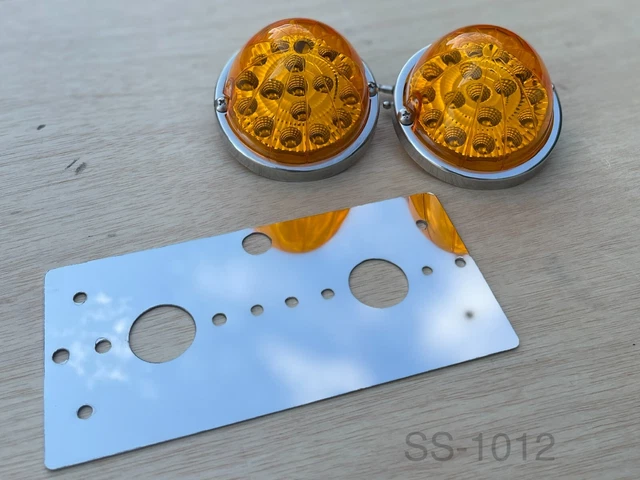 JML MACK Eurostyle Map & Dome Light Plate ONLY w/ DUAL Watermelon Holes