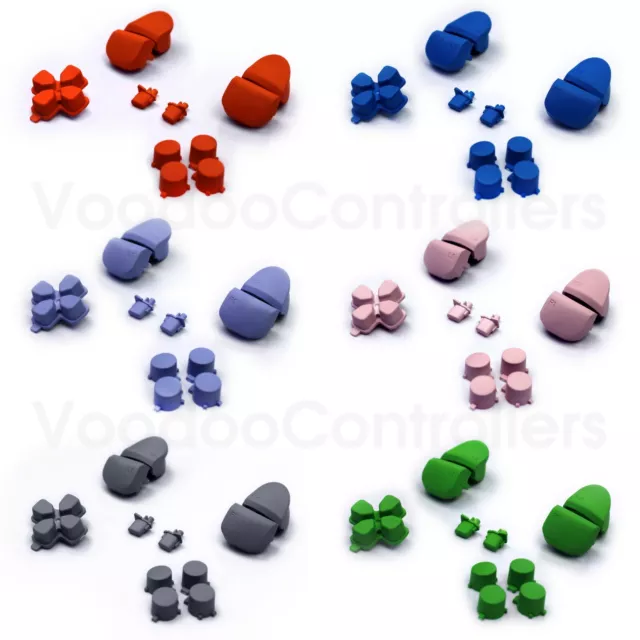 Replacement Custom Matte Buttons Set for PS5 Controller PlayStation 5 (BDM-010)