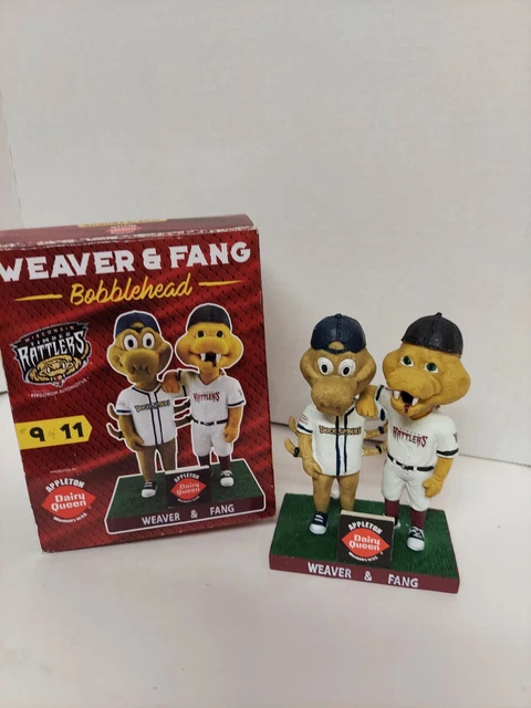 2017 Fang & Weaver Dual Mascot Wisconsin Timber Rattlers Bobblehead SGA Brewers