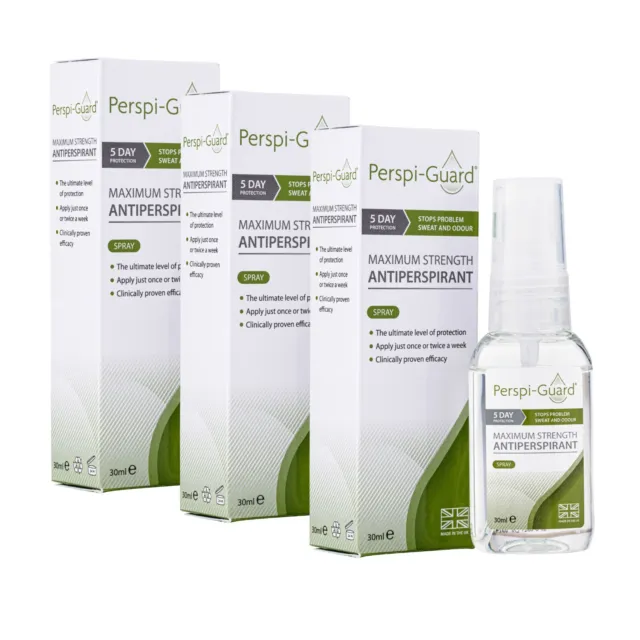 Perspi-Guard Maximum Force Antitranspirant Spray 30ml Triple Pack