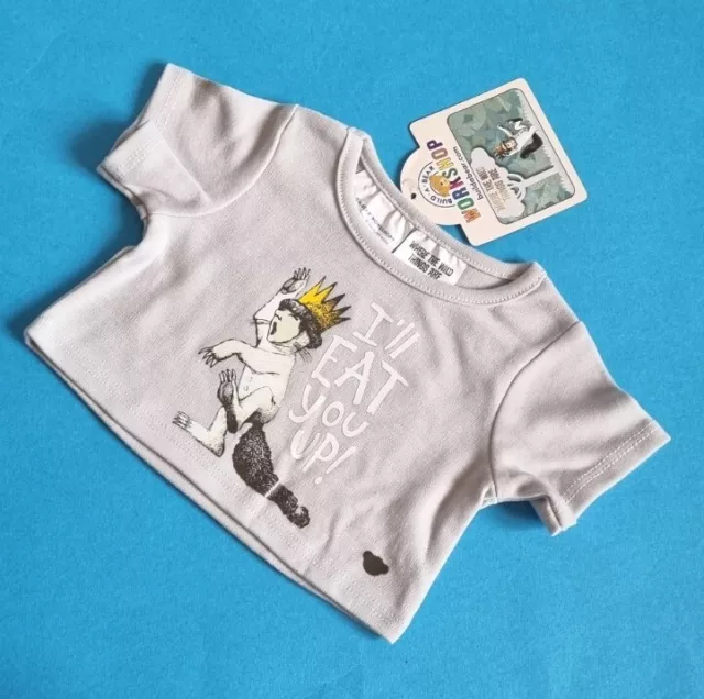 Build A Bear Where The Wild Things Are T Shirt BNWT I'll Eat You All Up