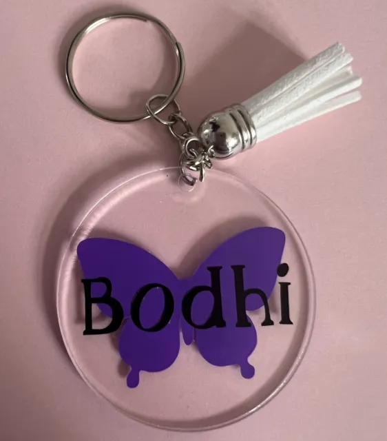 Personalised Keyring, Any Letter, Any Name, Any Colour, Novelty Gift, Present