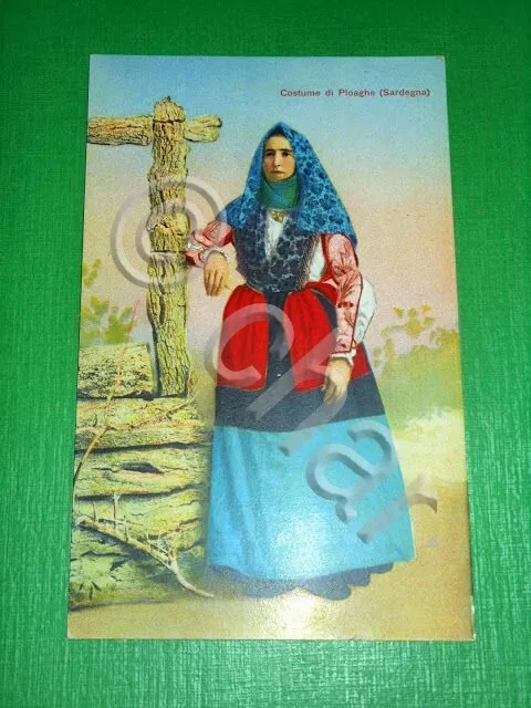 Cartolina Costume di Ploaghe ( Sassari ) 1920 ca.