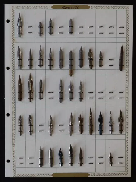 Collection de 144 plumes ITALIE LOCATI LEGNANI PRESBITERO pennini pen nibs box 3