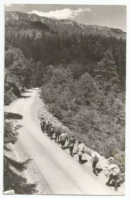 Kohls Ranch, AZ Payson, Arizona old RPPC Postcard, Hikers