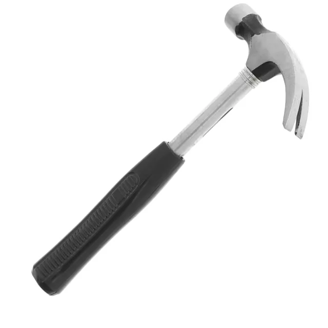 16oz Claw Hammer Heavy Duty Steel Shaft Nail Puller Rubber Non Slip Grip DIY