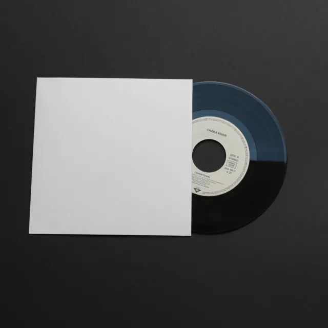 5 St. Single Premium Ersatz Cover 180x180 weiß 300 gr. für Vinyl Schallplatten