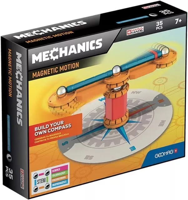 Geomag- Mechanics-Magnetic Motion Compass N.A, Gioco di Costruzione, Multicolore