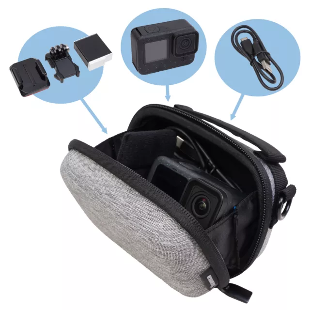 Hama Hardcase Kamera-Tasche Schutz-Hülle Bag für DJI Osmo Action 4 3 2 1 + Touch