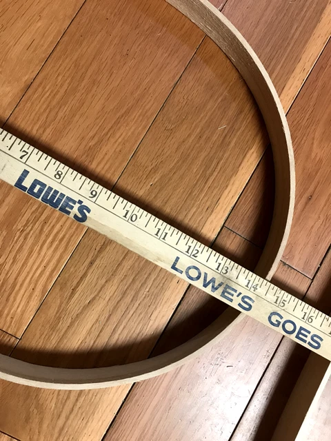 "Suministros de tejido de cesta lote de 6 asas marcos cestas de roble natural de ratán de 1" 6