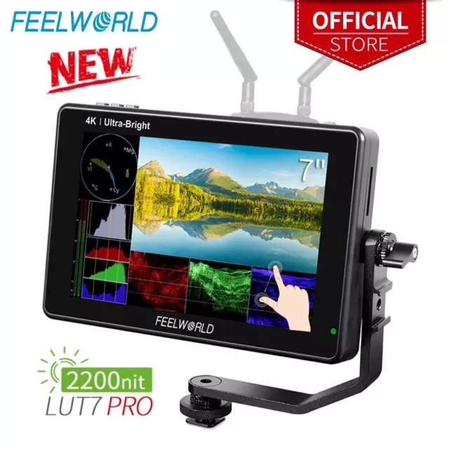 Feelworld LUT7 Pro 7inch 4K Touch Screen Video Monitor HDMI Camera Field Monitor