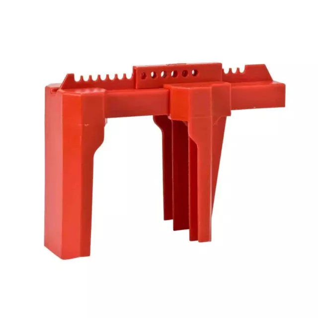 Brady Bs08a-Rd Ball Valve Lockout,Red,2 To 8 In.